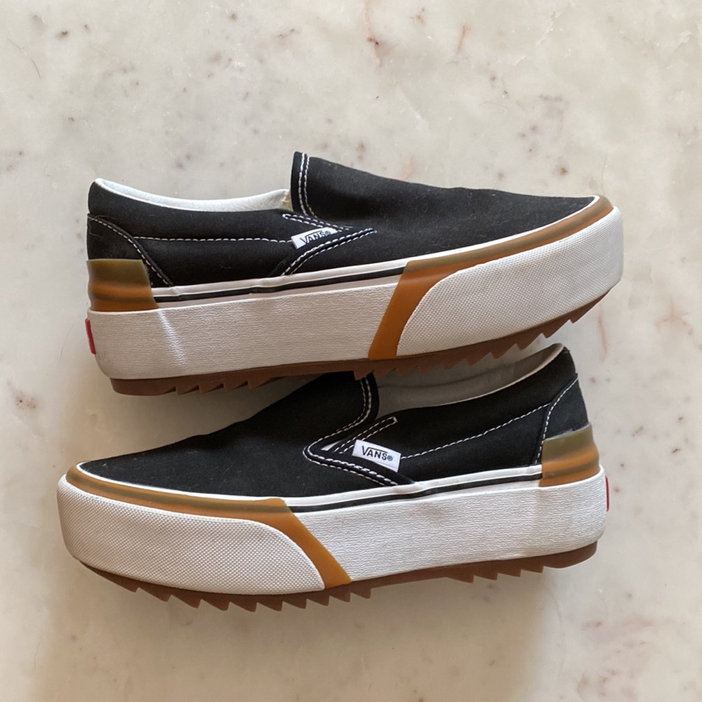 Slip on Stacked Platform Vans